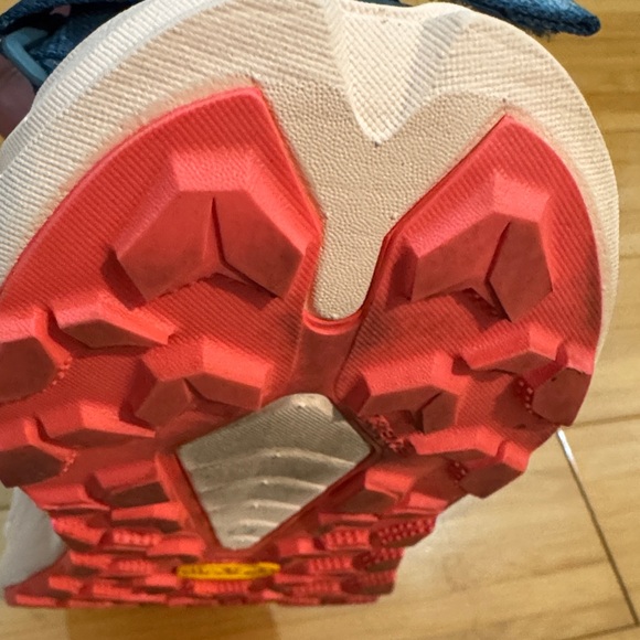 Hoka One One Navy Sandals with Pink Soles - Picture 7 of 10